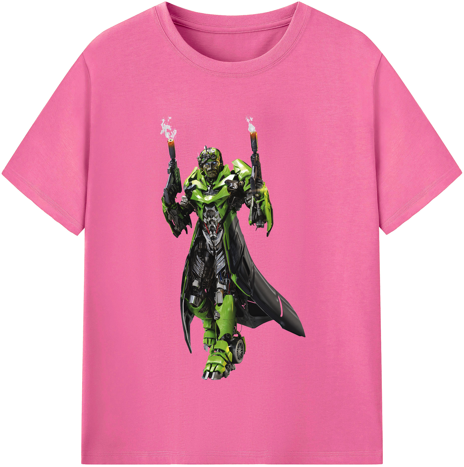 （画像用） Transformers トランスフォーマー レディースカジュアルプリントTシャツ（綿100％）